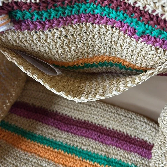 Suncoo Paris Aless Crochet Tote Bag NWT - Picture 9 of 10